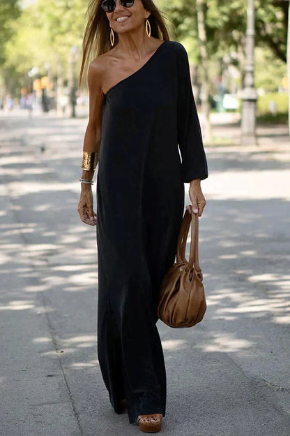 DIxie -Maxikleid mit einer Schulter