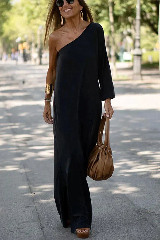 DIxie -Maxikleid mit einer Schulter
