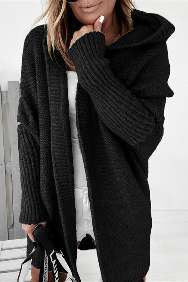 Esmeralda - Lässige Strickjacke mit Kapuze