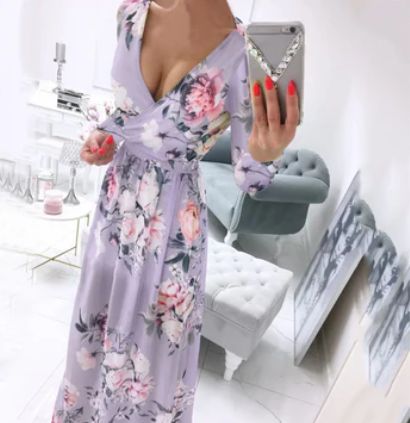 Catherine - Langärmeliges Kleid