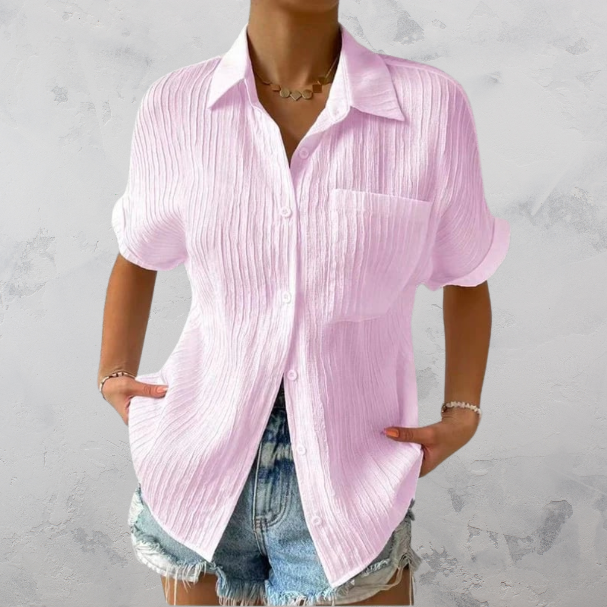 Fay | Legere leichte Bluse mit Knopfverschluss für Frauen