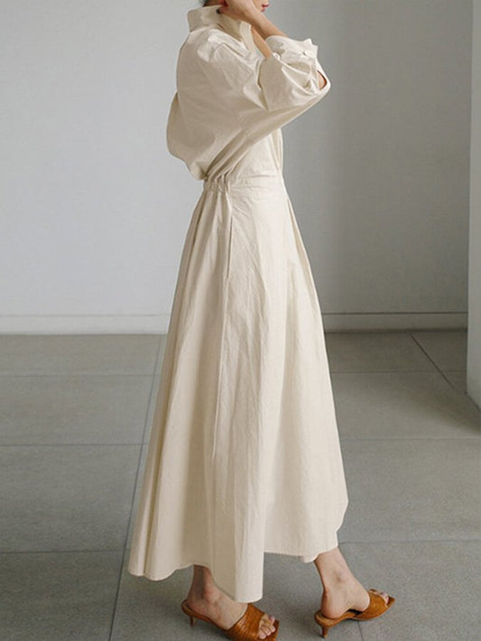Elegantes Maxikleid mit raffinierten Falten