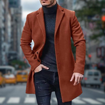 Luca Belloni Klassischer langer Trenchcoat | Stilvoll & Komfortabel