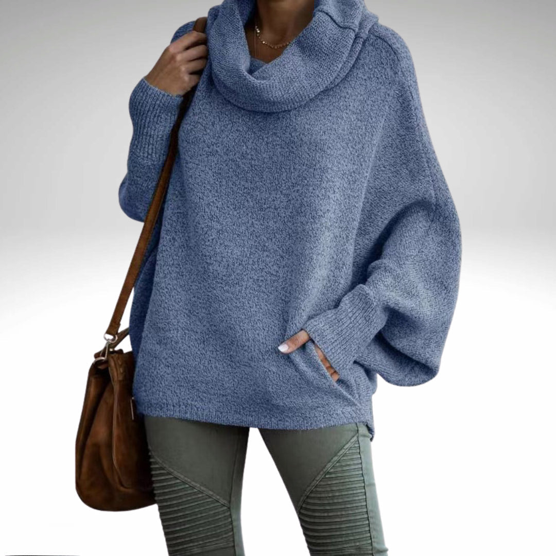 Evelyn - Oversize-Rollkragenpullover Warm für Frauen