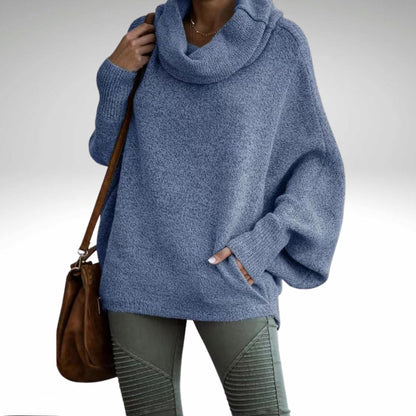 Evelyn - Oversize-Rollkragenpullover Warm für Frauen