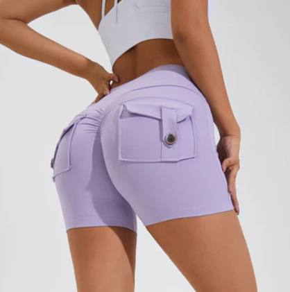 Shorts mit hoher Taille
