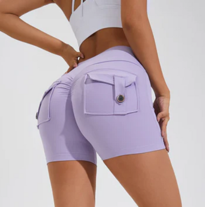Shorts mit hoher Taille