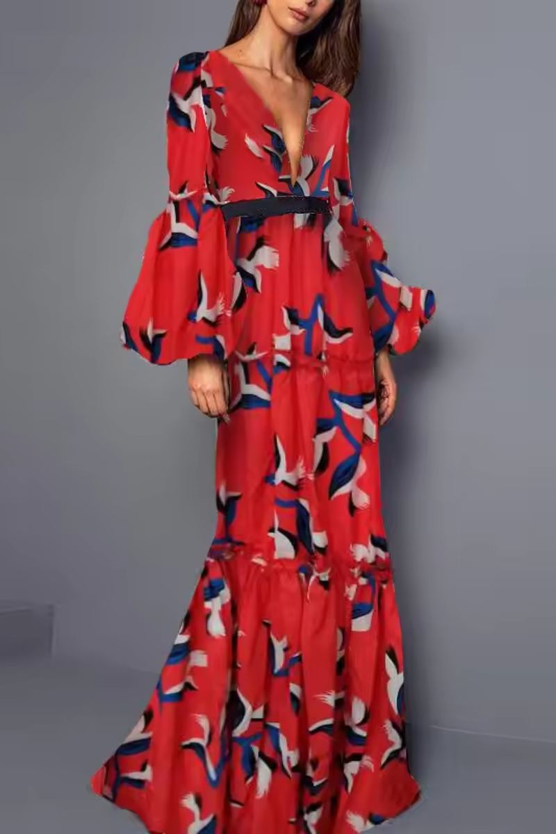 Vivienne | Damen Boho Party Maxikleid