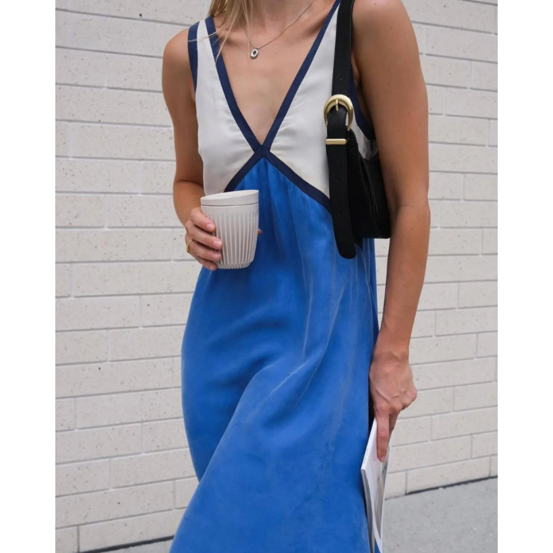 Eva® | Chic Kleid mit V-Ausschnitt