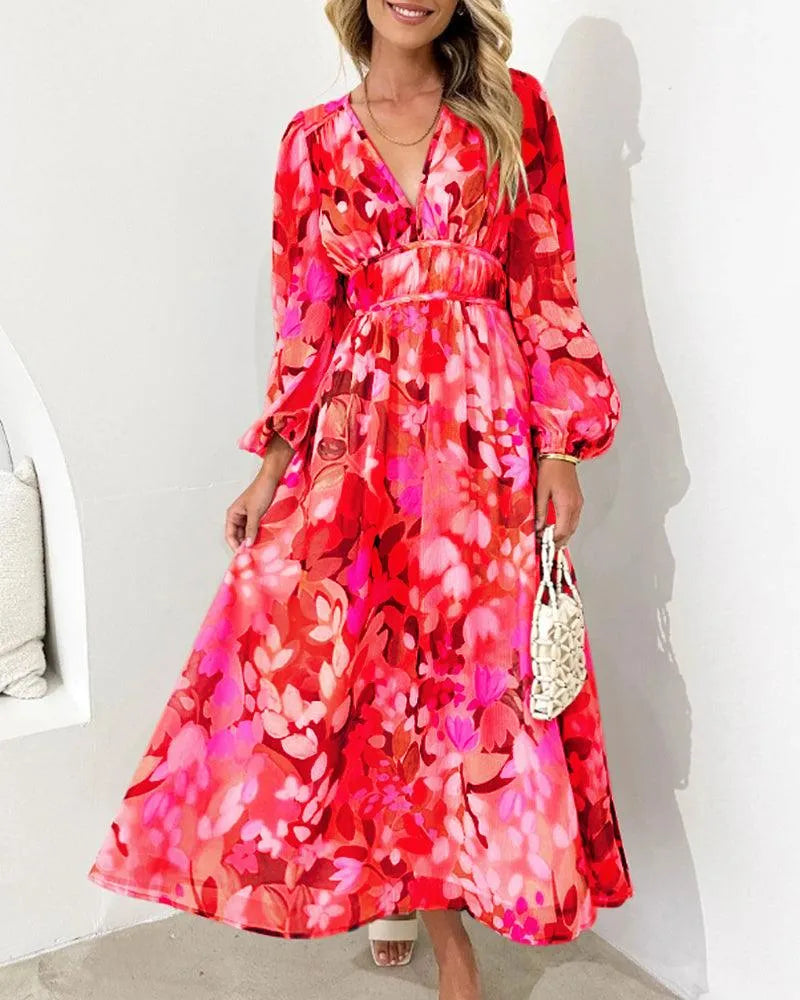 Maxikleid - Asymmetrisch - Trendiges Design, hoher Schnitt, locker sitzende Silhouette - Ideal für Sommerabende