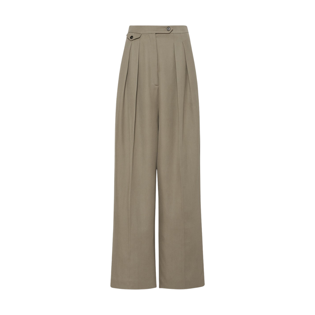 Harper | Hochtaillierte Hose mit weitem Bein | Moderner Stil | Luxuriöser Stoff