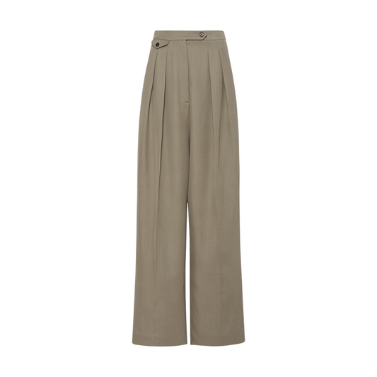 Harper | Hochtaillierte Hose mit weitem Bein | Moderner Stil | Luxuriöser Stoff