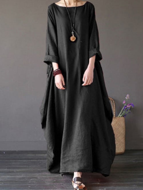 Damenkleid in lockerer Passform in Übergröße