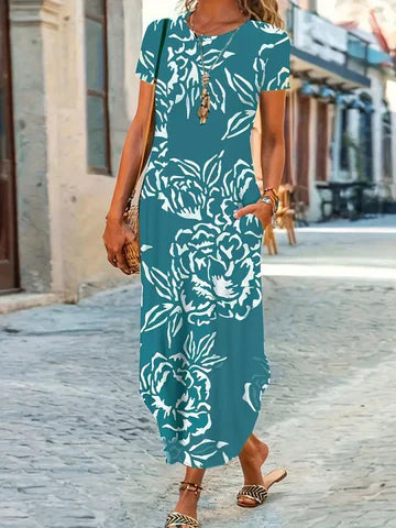 Adeline - Kurzärmeliges Freizeitkleid