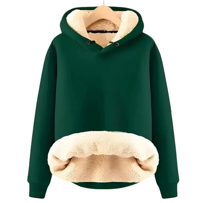 Mila - Kuschelige Sherpa Fleece Kapuzenjacke für Frauen