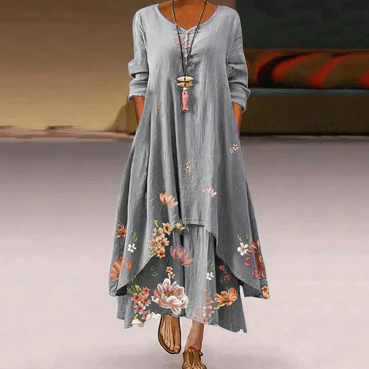 Eloria – Elegantes Baumwollkleid