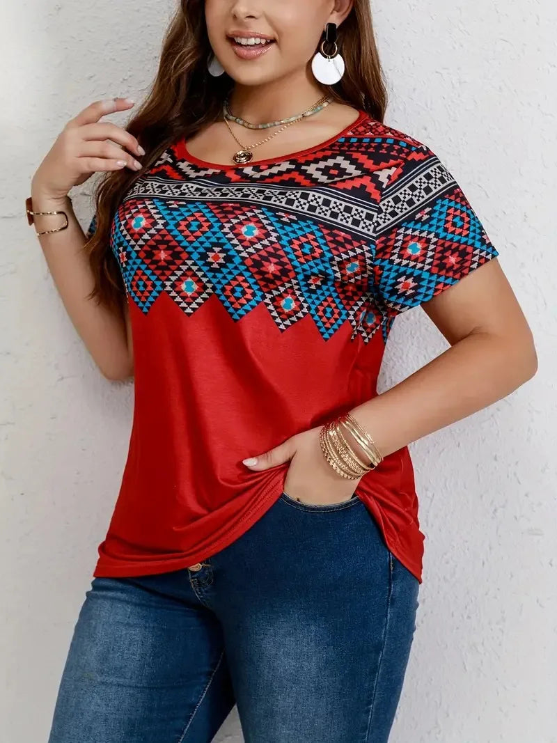 Vardi Dante™ Luna Plus-Size T-Shirt | Lässig & fröhlich