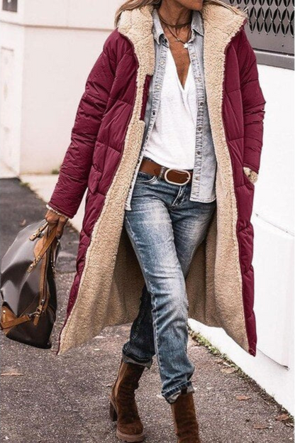 Tinslee - warme Steppjacke mit Kapuze