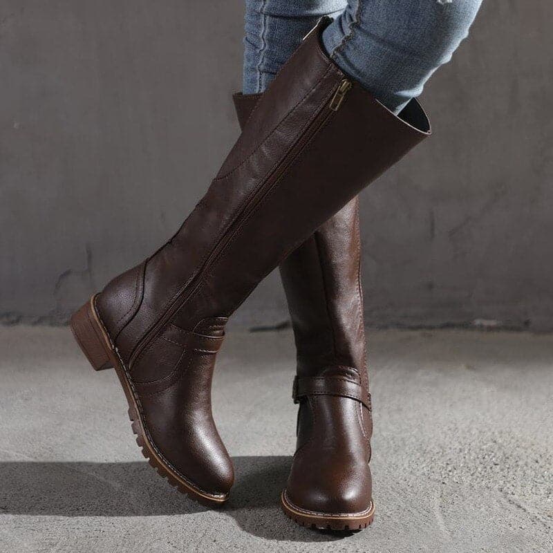 Martha - Hohe Lederstiefel für Frauen