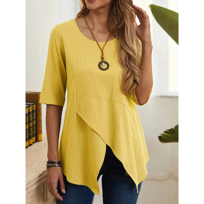 ByLina - Bluse mit O-Ausschnitt
