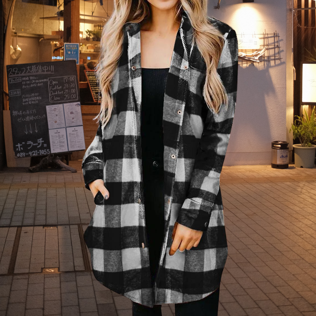 Elena - Elegantes kariertes Hemd für Frauen