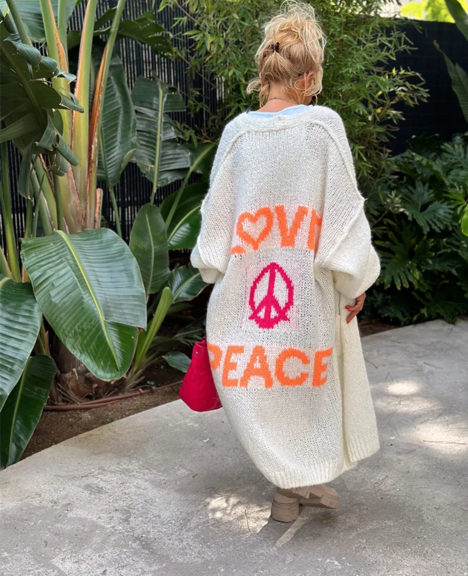 Ariana - Cosy Peace and Love Strickjacke für Frauen