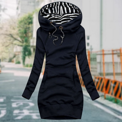 Warmer, langer Hoodie für Damen