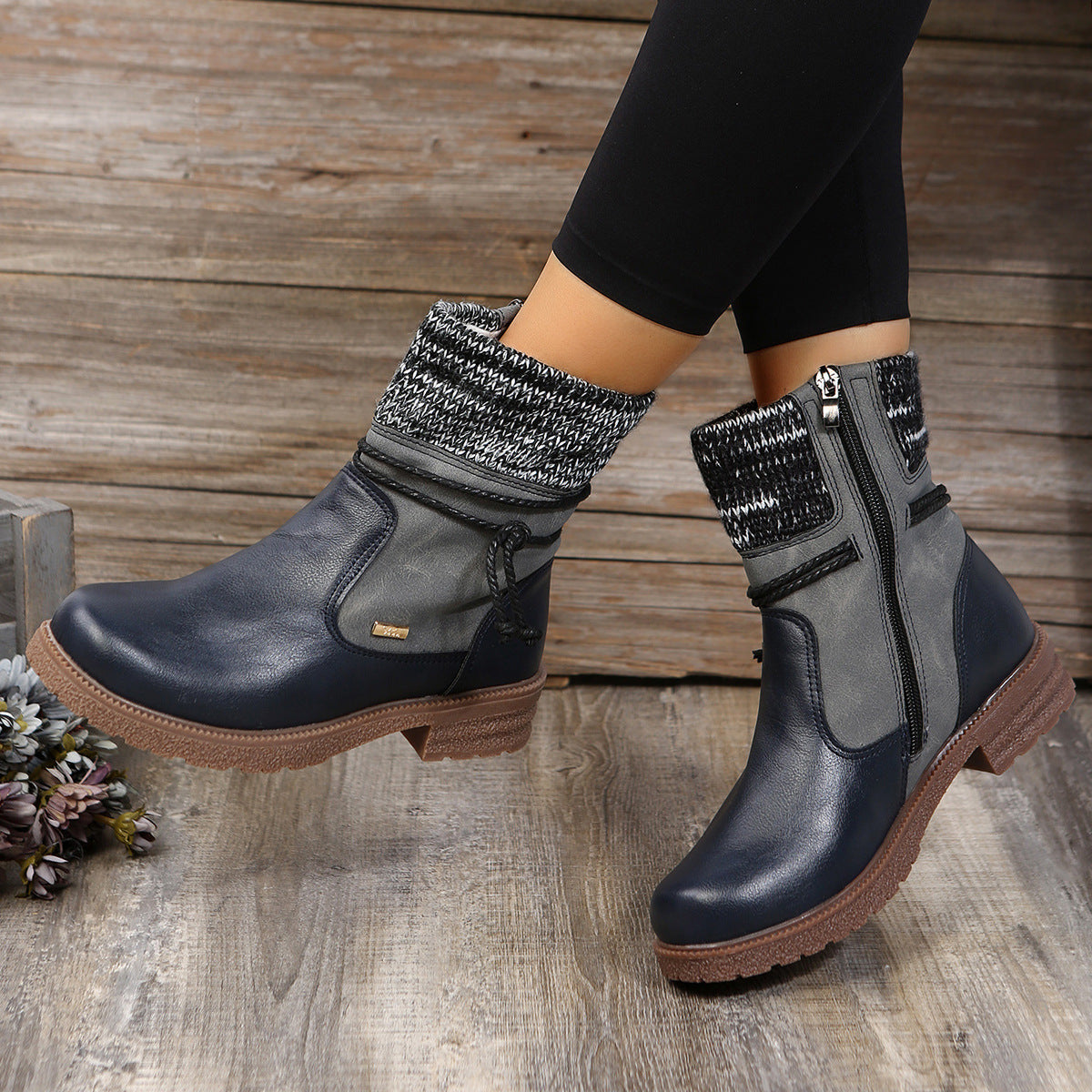 Demi - Stylische Schlupfstiefel aus Leder