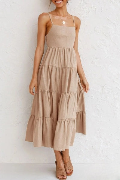 A-Linien-Kleid mit Trägern