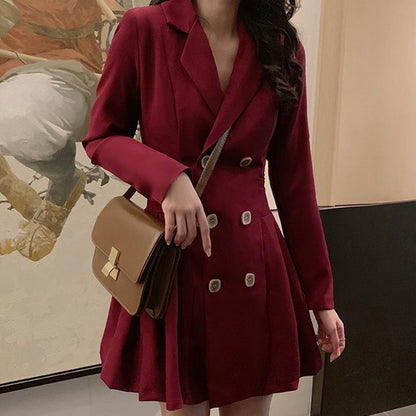 Elegantes doppelseitiges Kleid in A-Linie