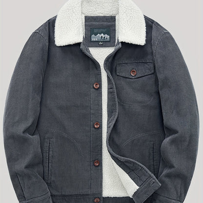 Sven | Warme Fleece-Knopfjacke