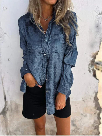 Zoena - Elegantes Hemd aus Wildleder