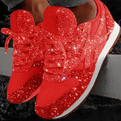 Mode Pailletten Frauen Schuhe