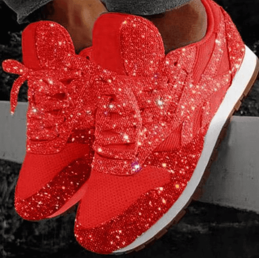 Mode Pailletten Frauen Schuhe
