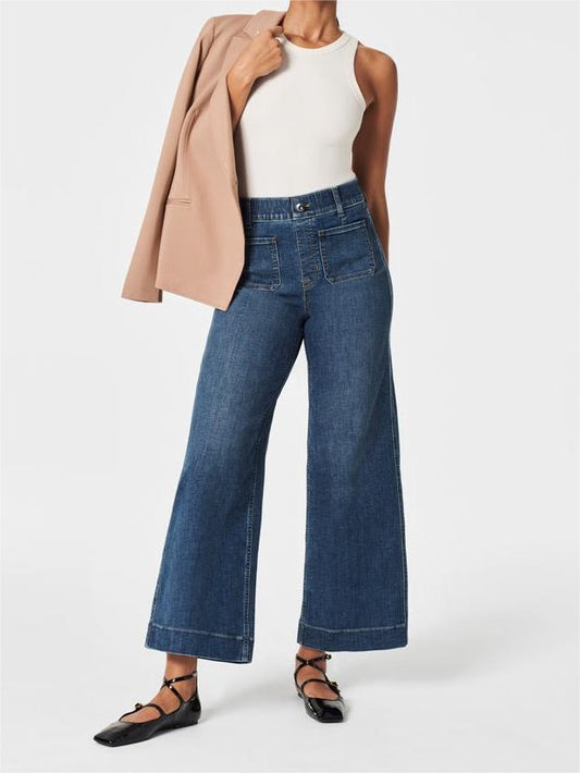 Stretch-Hose-mit-hochgezogener-Taille