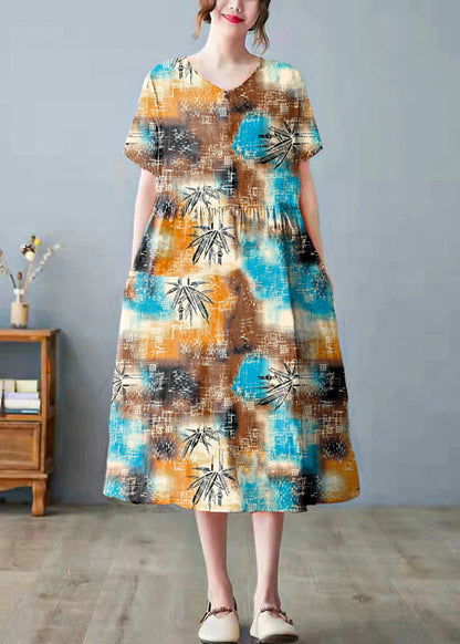 Cheeria - Kleid mit Taschen und V-Ausschnitt