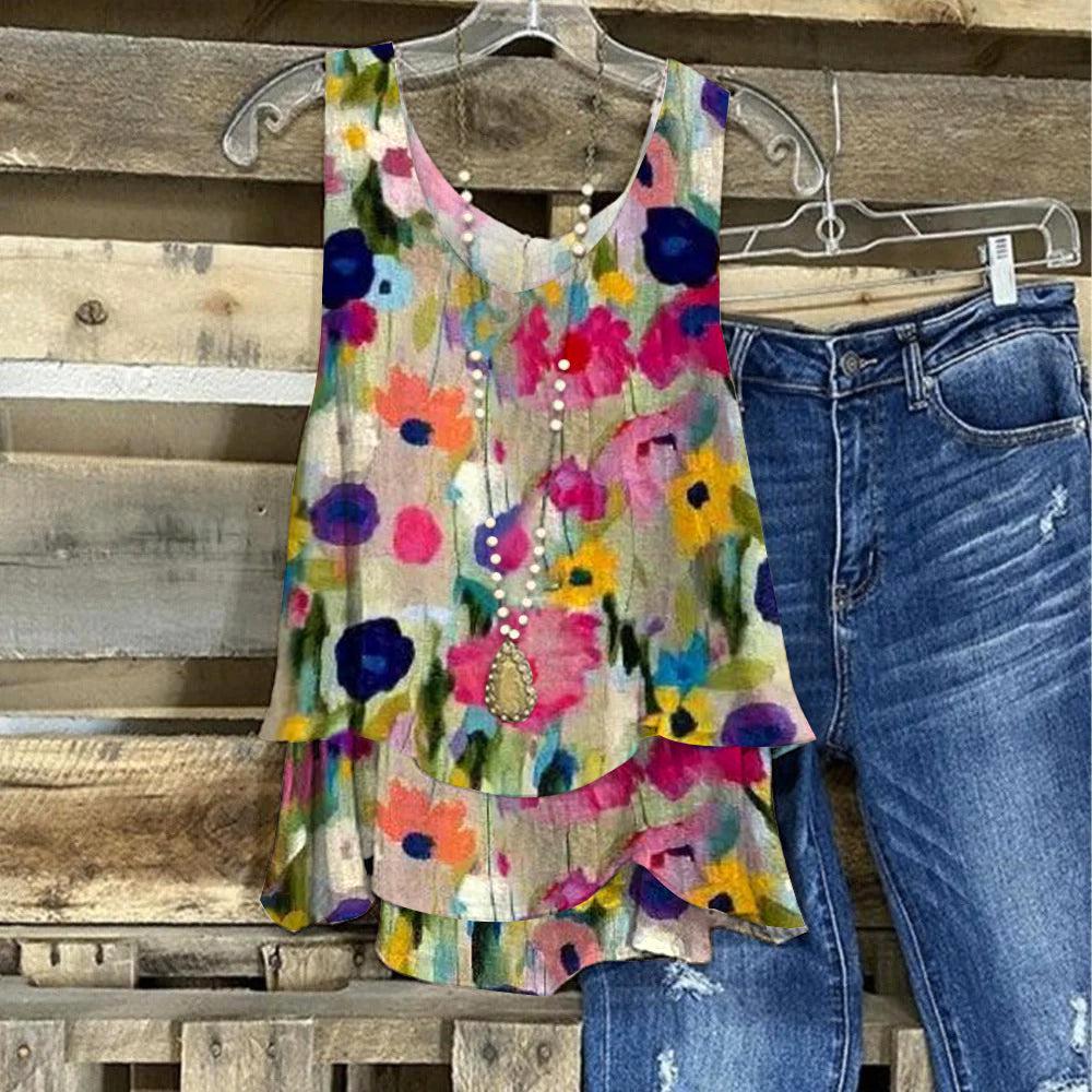 Janna - Schickes, ärmelloses Tank Top mit Rundhalsausschnitt