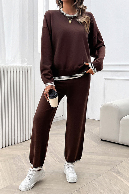 Mira - Unifarbene, lässige Strickjacke mit Kapuze und langen Ärmeln mit Taschen für Frauen