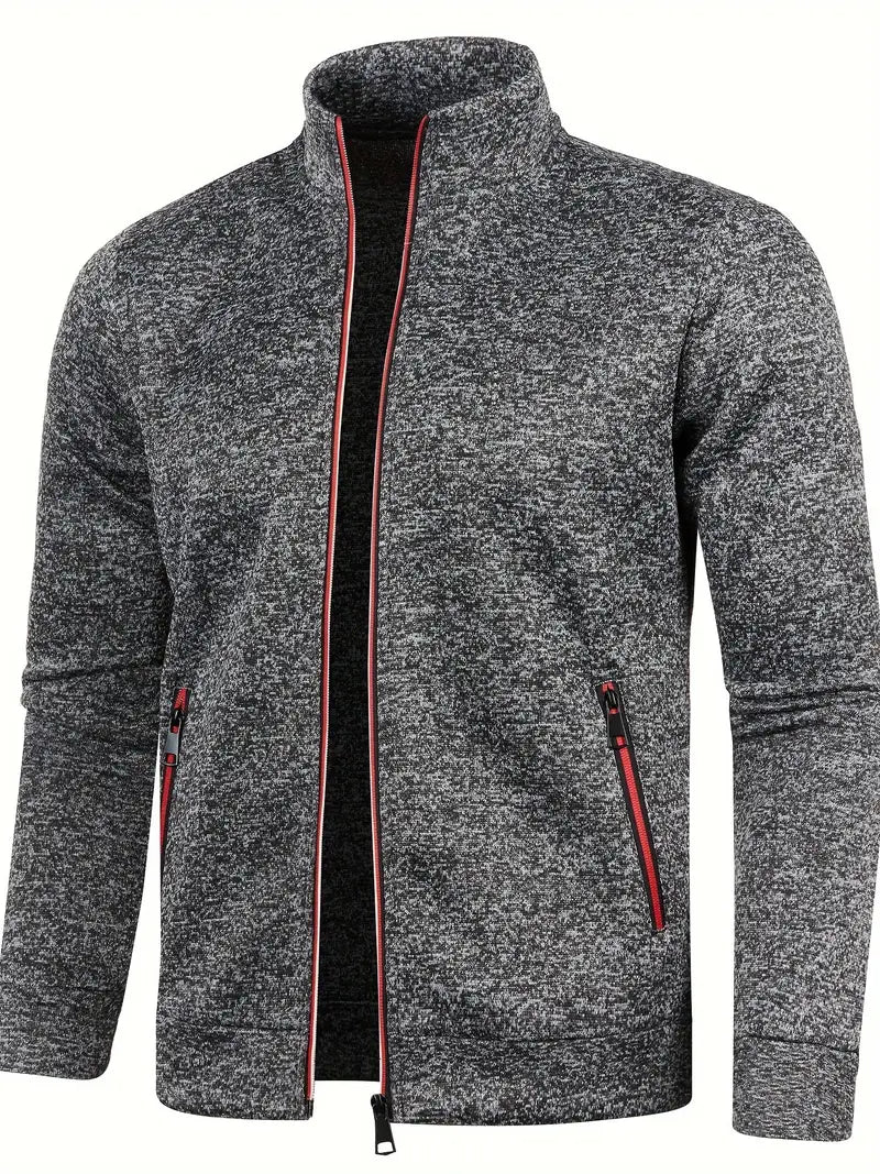 Youzi™ | Moderne Strickjacke mit durchgehendem Reißverschluss