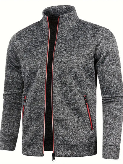 Youzi™ | Moderne Strickjacke mit durchgehendem Reißverschluss
