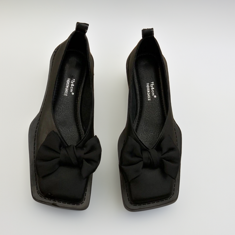 Quadratische Zehe Flacher Mund Slipper für Frauen Loafers