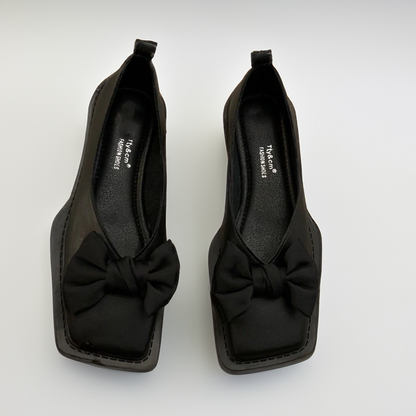 Quadratische Zehe Flacher Mund Slipper für Frauen Loafers
