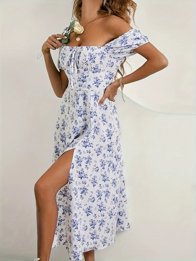 Adalie - Schickes Kleid mit Schlitz für Frühling und Sommer