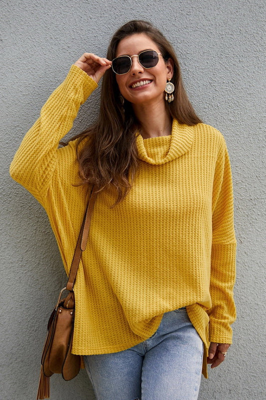 Bright Sunshine Lose Rollkragenpullover für Frauen