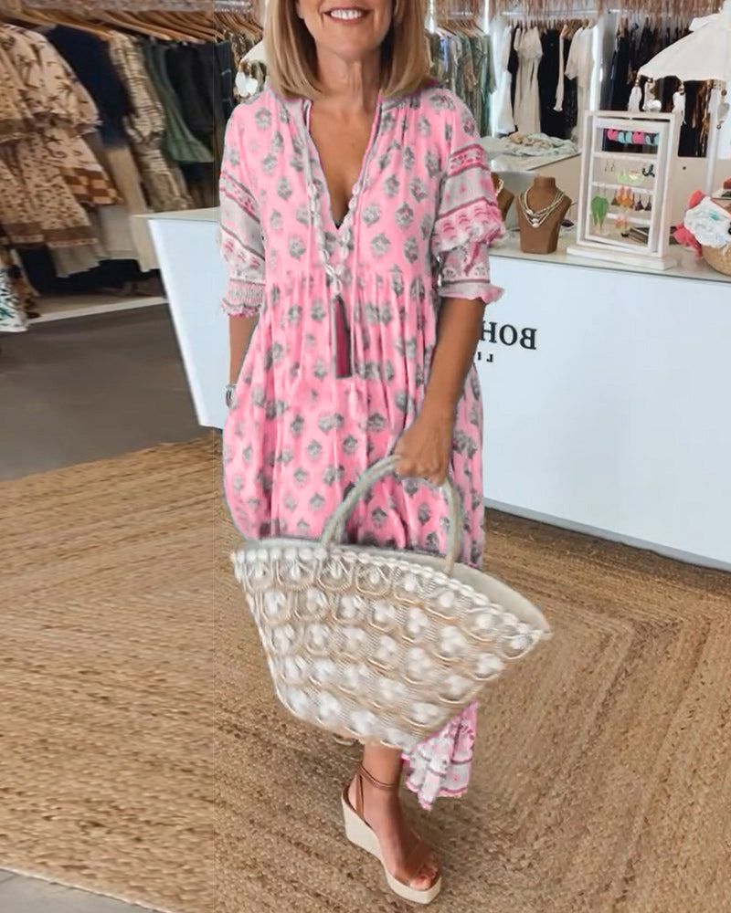 Freizeitkleid mit Aufdruck