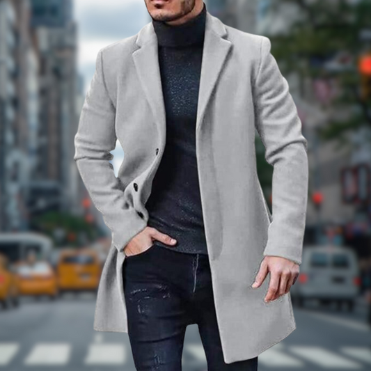 Luca Belloni Klassischer langer Trenchcoat | Stilvoll & Komfortabel