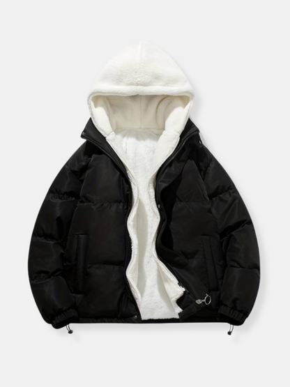 Yazlin - Winter-Pelzmantel mit Reißverschluss
