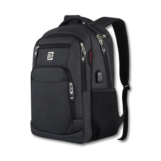 Bony | Slim Business Laptop-Rucksack für Reisen und Wandern mit USB-Anschluss