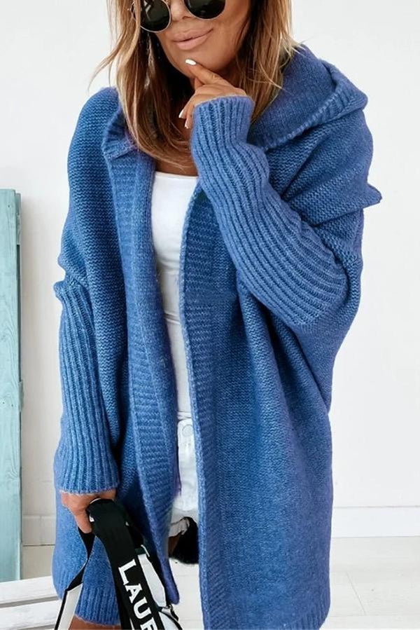 Esmeralda - Lässige Strickjacke mit Kapuze