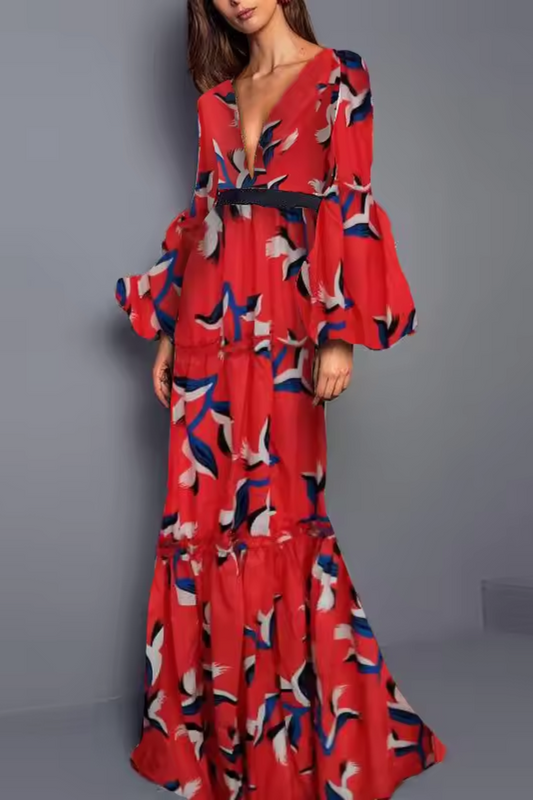 Vivienne | Damen Boho Party Maxikleid